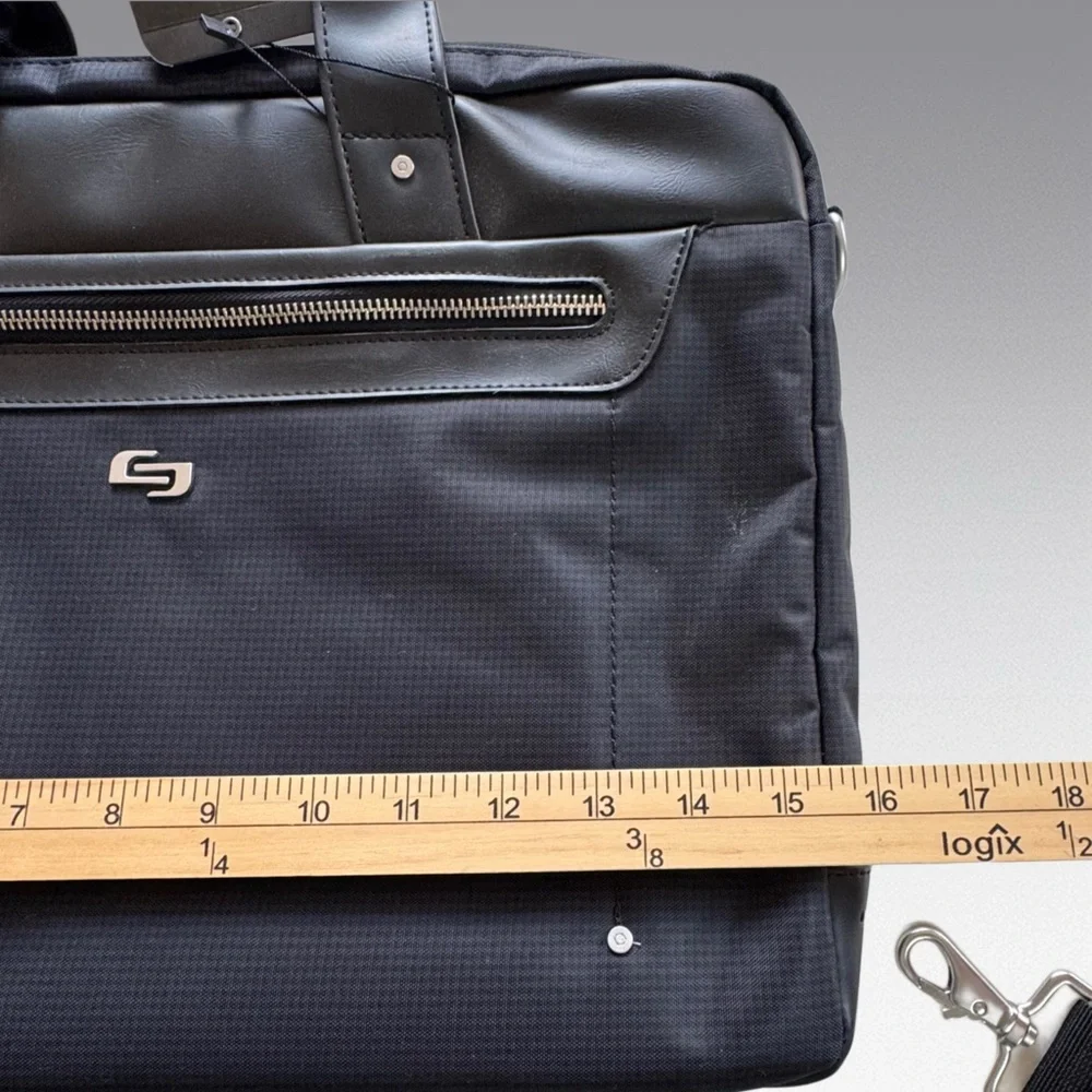 Solo Irving Briefcase Gramercy Collection Holds up to 15.6